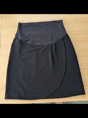 Thyme Maternity Faux-Wrap Skirt